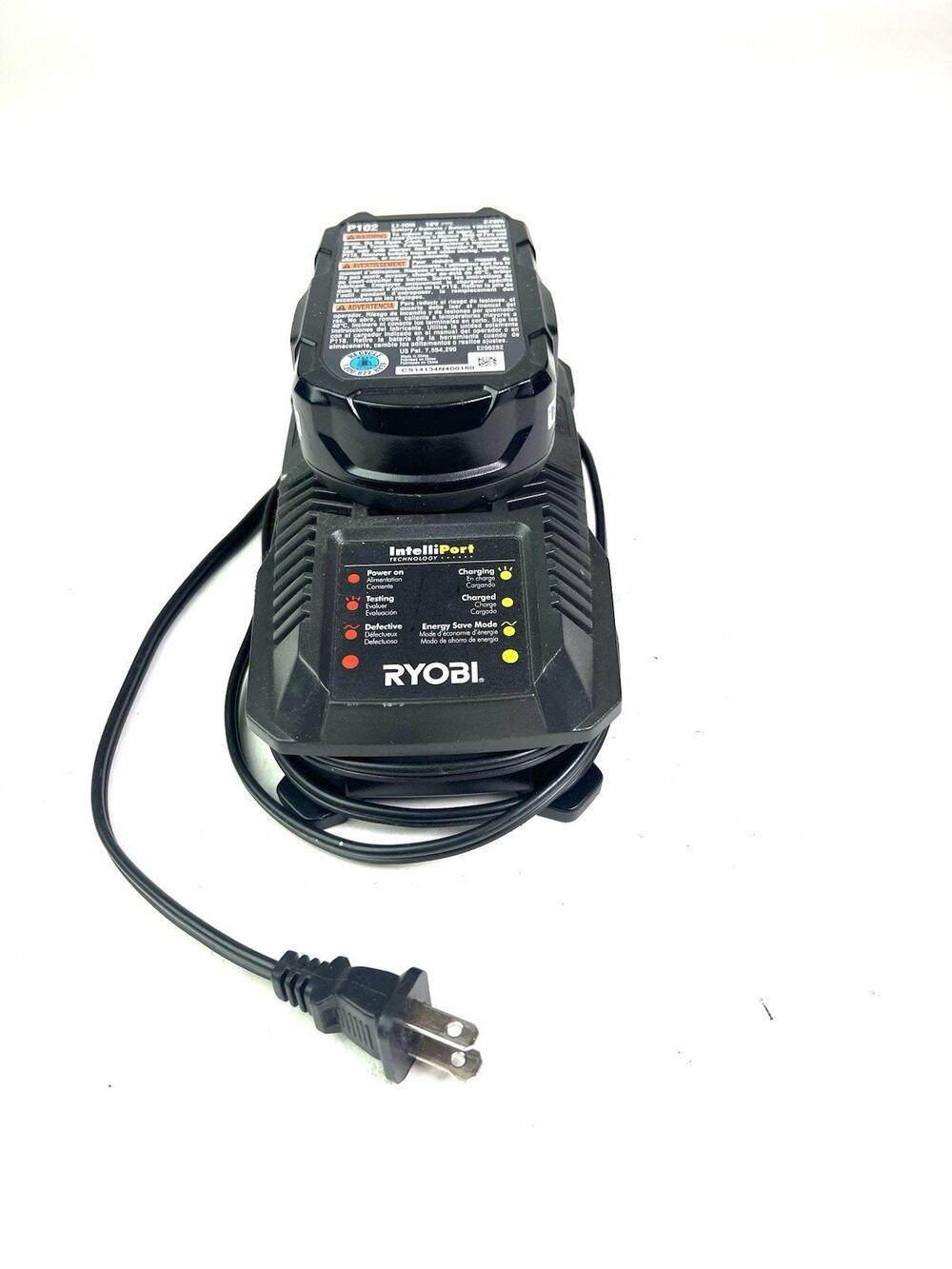 GENUINE RYOBI 18V Battery LITHIUM-Ion ONE+ OEM P102 & P118 Charger TESTED